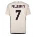 AS Roma Lorenzo Pellegrini #7 Replika Borta matchkläder 2023-24 Korta ärmar